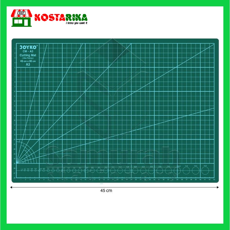 Joyko Cutting Mate CM-A3 (45 x 30 x 0.3 cm) Tatakan Alat Potong