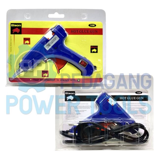 BISON ALAT LEM TEMBAK 10 WATT HOT MELT GLUE GUN KECIL LEM BAKAR LILIN