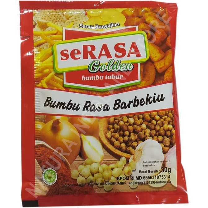 

Serasa Golden kemasan 30 gr : Rasa Barbeqiue (1 Renceng isi 10 Pcs)