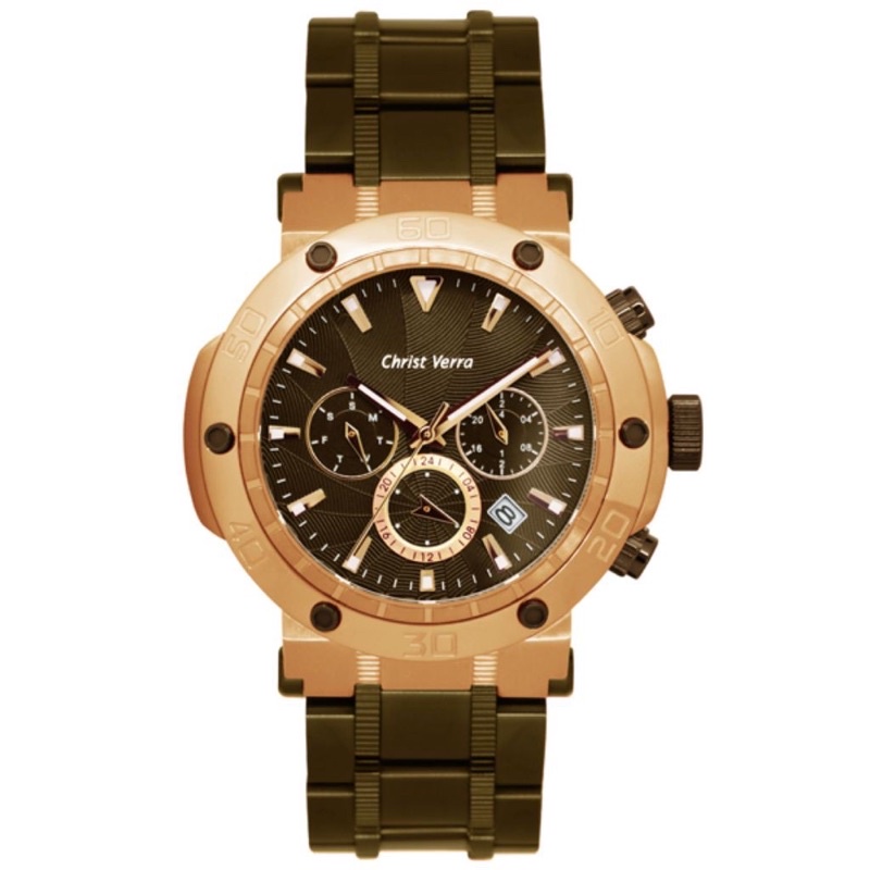 Jam Tangan Pria Rantai CV 52283G-17 BRN