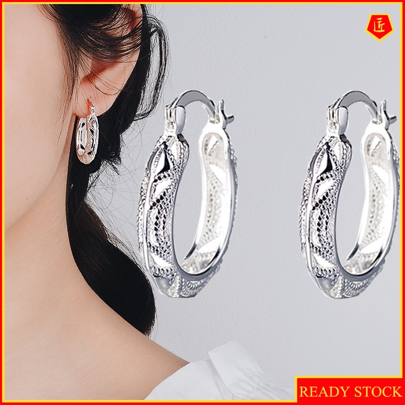 [Ready Stock]Creative Exaggerating 925 Silver Earrings