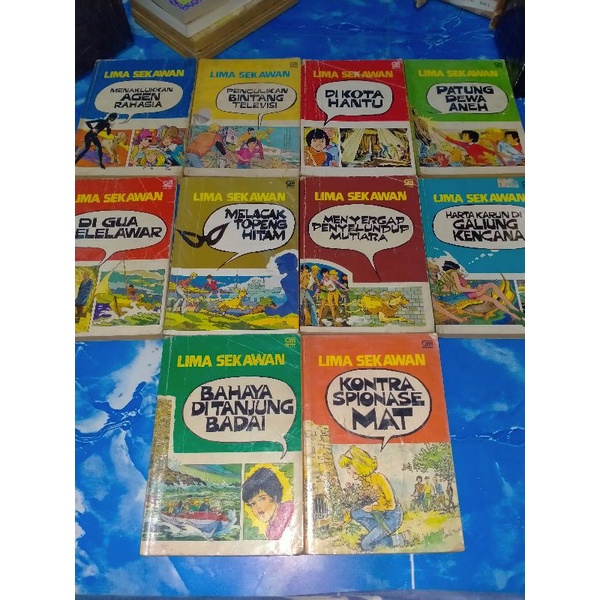 ENID BLYTON CLAUDE LIMA SEKAWAN MENAKLUKAN AGEN RAHASIA,PENCULIKAN BINTANG TELEVISI,DIKOTA HANTU,PAT