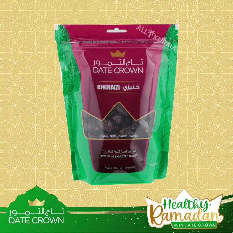 

Date Crown Kurma Khenaizi Asli UEA Kemasan Pouch Original 100% # 500gr