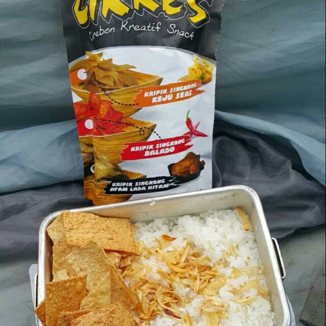 

Keripik singkong press asli cirebon murah gurih renyah