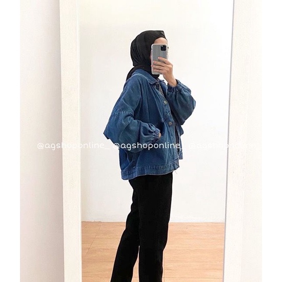 Vintage Baggy Oversize Denim Jacket by AGS&amp;co