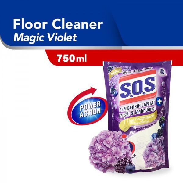 SOS KARBOL PEMBERSIH LANTAI VARIAN MAGIC VIOLET REFILL 750ML