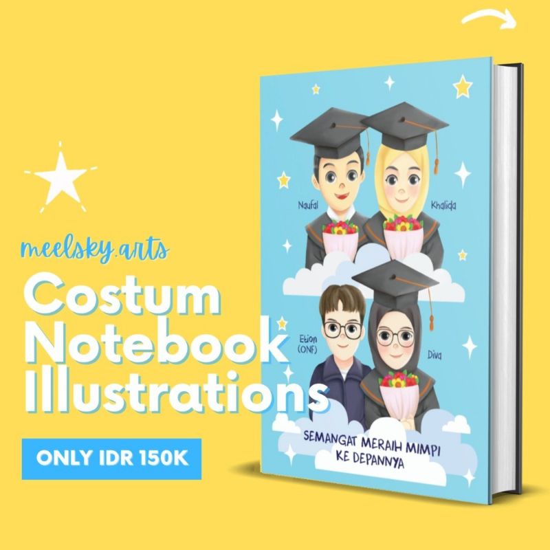 

Costum Notebook Illustrations