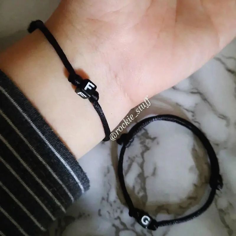 GELANG TALI SATIN | GELANG INISIAL | GELANG NAMA