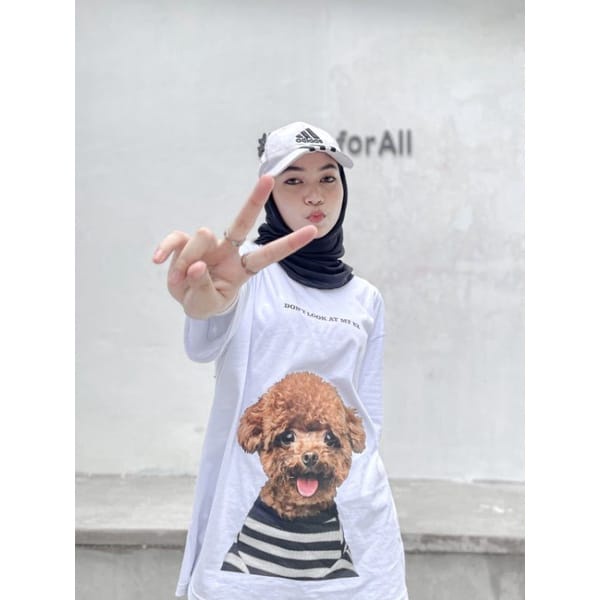 BEFAST - ZEC OOTD Wanita Kaos Oversize AMI / Kaos Oversize Little puppy (LD 106, P 65) / OOTD Wanita Kaos Oversize Wanita / Kaos Cople Trendy / Tshirt Lengan Pendek / Kaos Kekiniaan Remaja