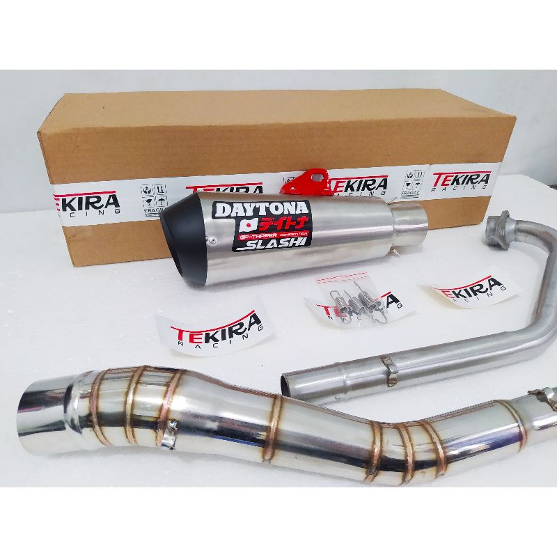 Kenalpot Racing Knalpot Daytona Slash All New YZF R15 VVA R15M R15 M V4 Facelift V2 V3 XSR155 XSR 15