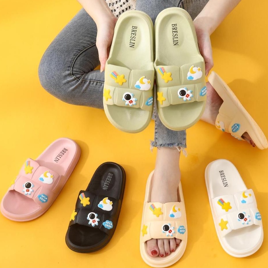 NICE SO ASTRONOT - Sandal jelly import Tebal Karet sandal terbaru 2022  Soft Slipper Anti Slip Elastic Empuk PVC