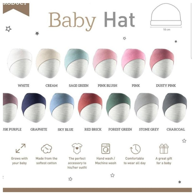 Little Palmerhaus Baby Hat Bulat / Knot (Topi Bayi)