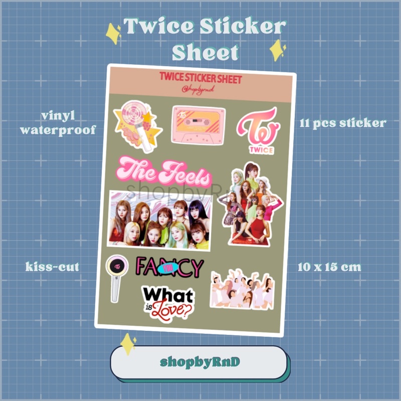 

Sticker Kpop Twice Aesthetic Kiss Cut