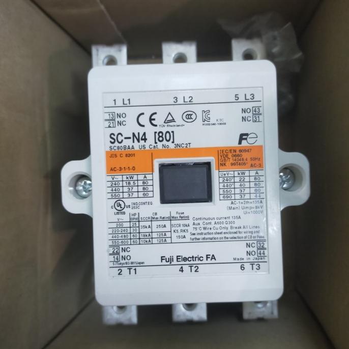 MAGNETIC CONTACTOR SC-N4 2NO 2NC FUJI ELECTRIC