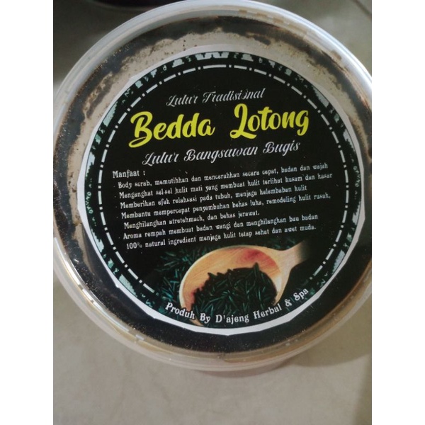 Beda lotong, lulur rempah (BASAH SIAP PAKAI) 200 GRAM