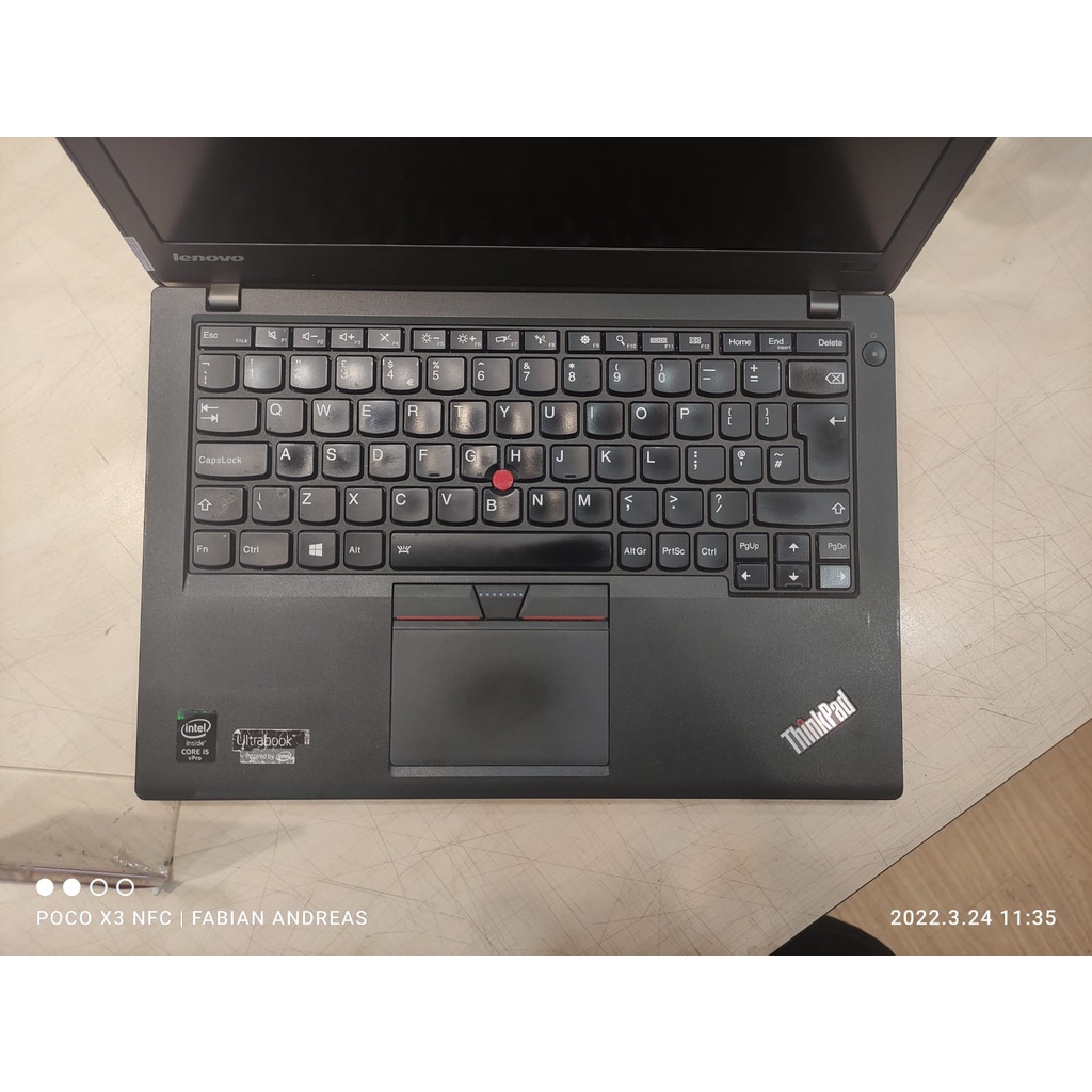 Laptop Murah Lenovo Thinkpad X270 Intel Core I5 6300U 8GB 256GB SSD 14 HD Windows 10 Professional Balck Second Terlaris