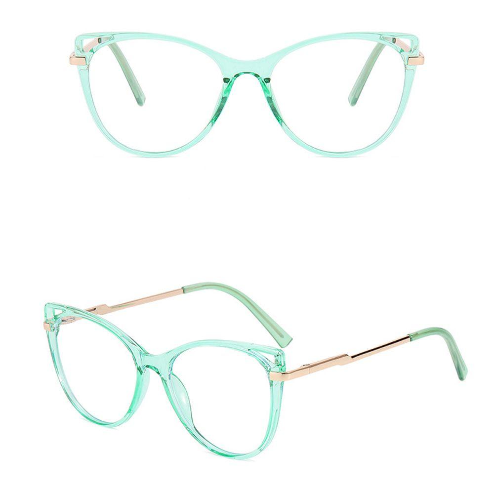 Mxbeauty Kacamata Anti Blue Light Vintage Motif Leopard Cat Eye Bingkai Besar Blue Light Blocking Komputer Eyeglasses