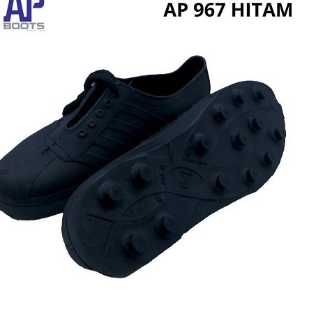 AP Cucuk 967 Hitam Sepatu Pria AP Boots Cucuk Putih dan Hitam Size 37-42 - Sepatu Karet AP Boots Mul