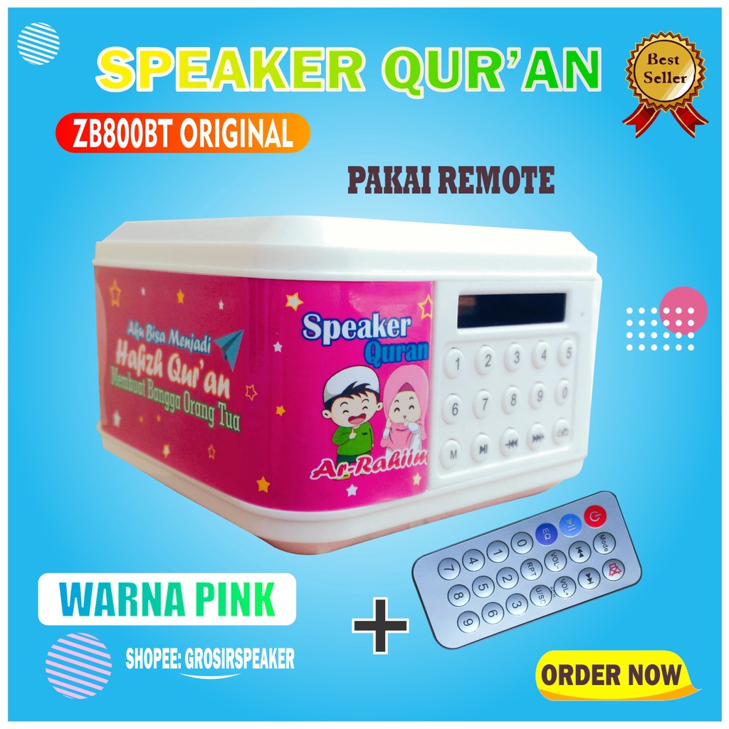SPEAKER ALQURAN REMOTE TERBARU ZB800BT ORIGINAL BERGARANSI