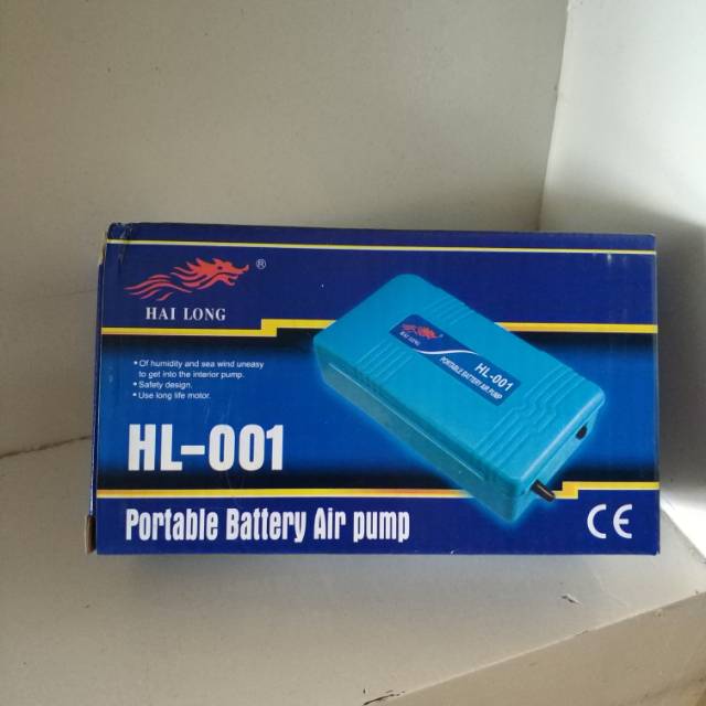 Portable aerator udara aquarium kolam hailong 001 baterai