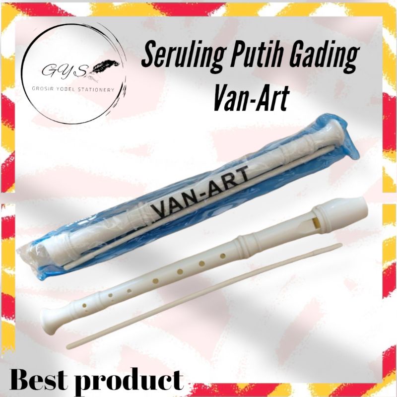 Seruling Pvc (pcs)/ Suling/ Seruling Plastik/Sruling Putih Alat Musik/Alat Musik Tiup