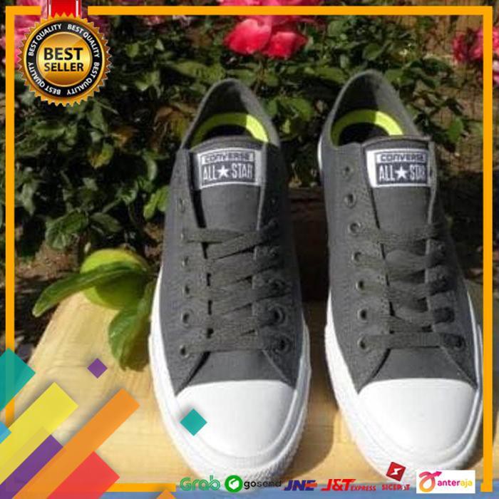 BIG SALE.. SEPATU CONVERSE ALL STAR CT 2 WITH LUNARLON LOW GREY - GRADE ORI ..TERMURAH