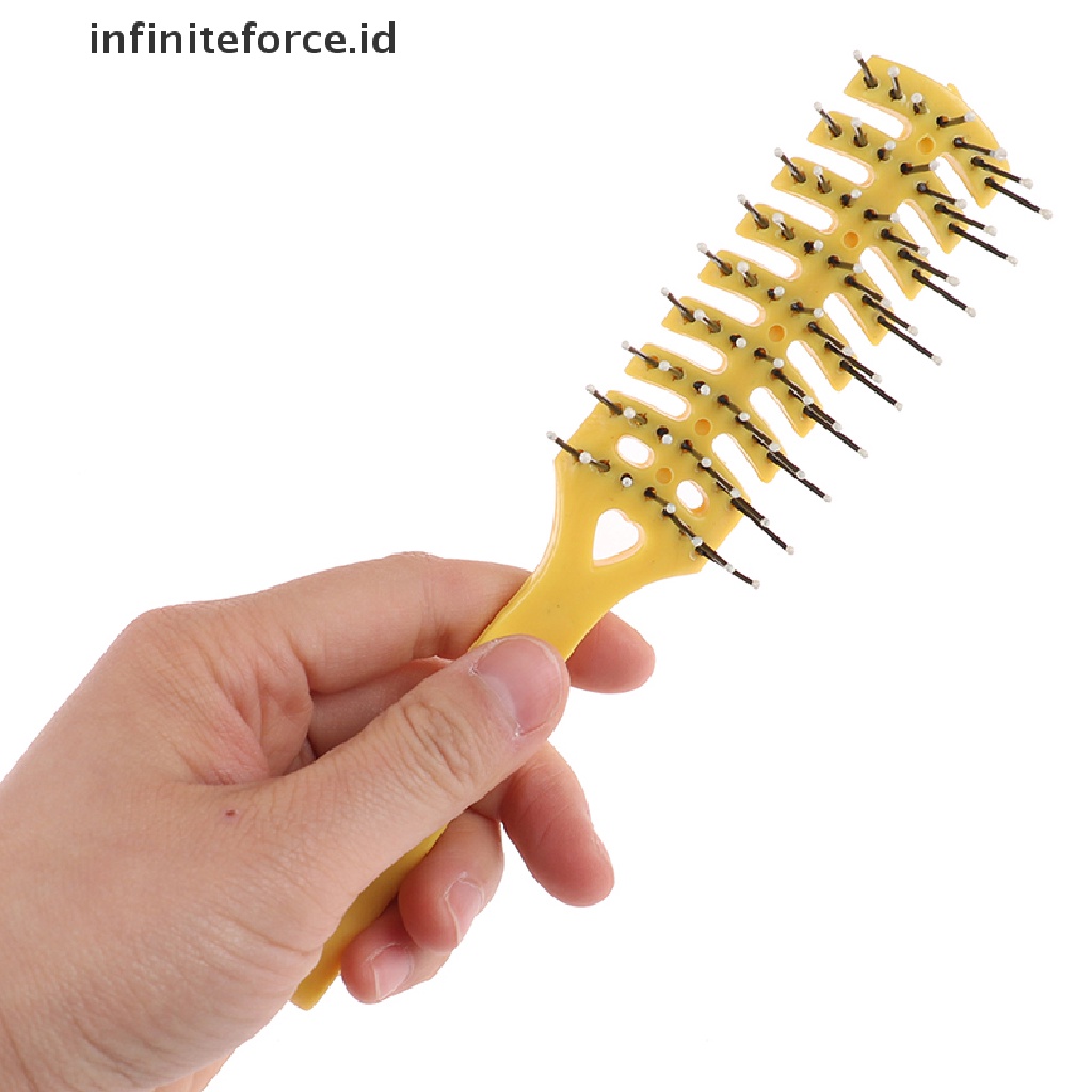 (Infiniteforce.Id) Sisir Rambut Pria Anti Statis Bahan Plastik