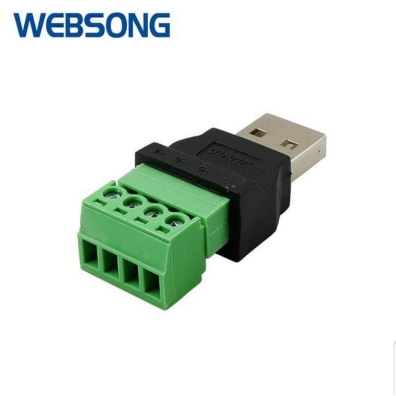 Connector PCB Terminal USB Male Websong