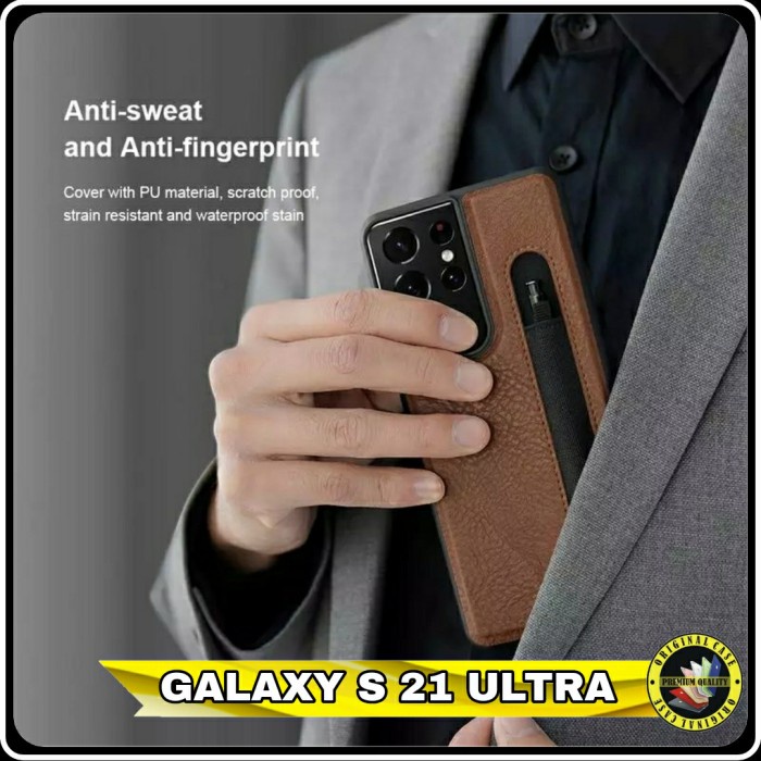 Casing Samsung Galaxy S 21 S21 Ultra Soft Case Kulit Premium Aoge