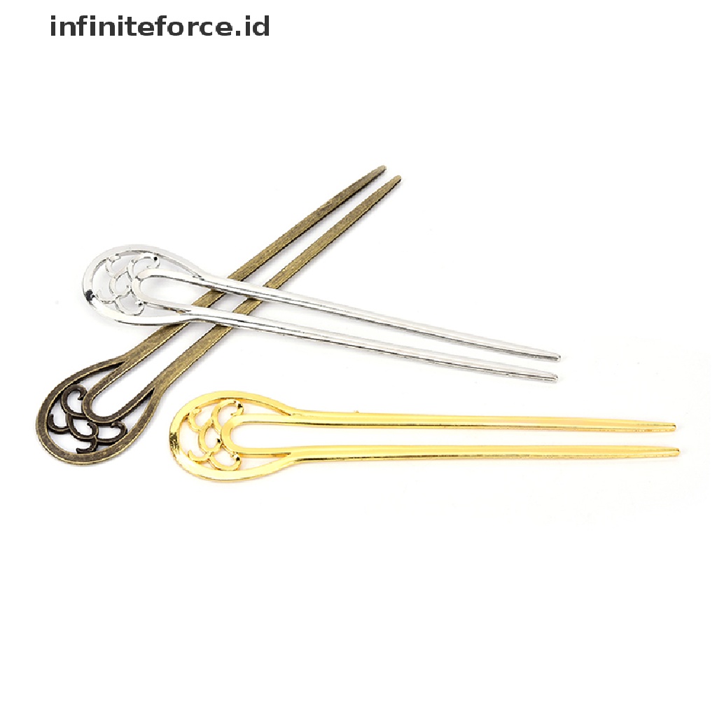 Infiniteforce.id Tusuk Konde Bentuk U Bahan Metal Gaya Retro Untuk Wanita