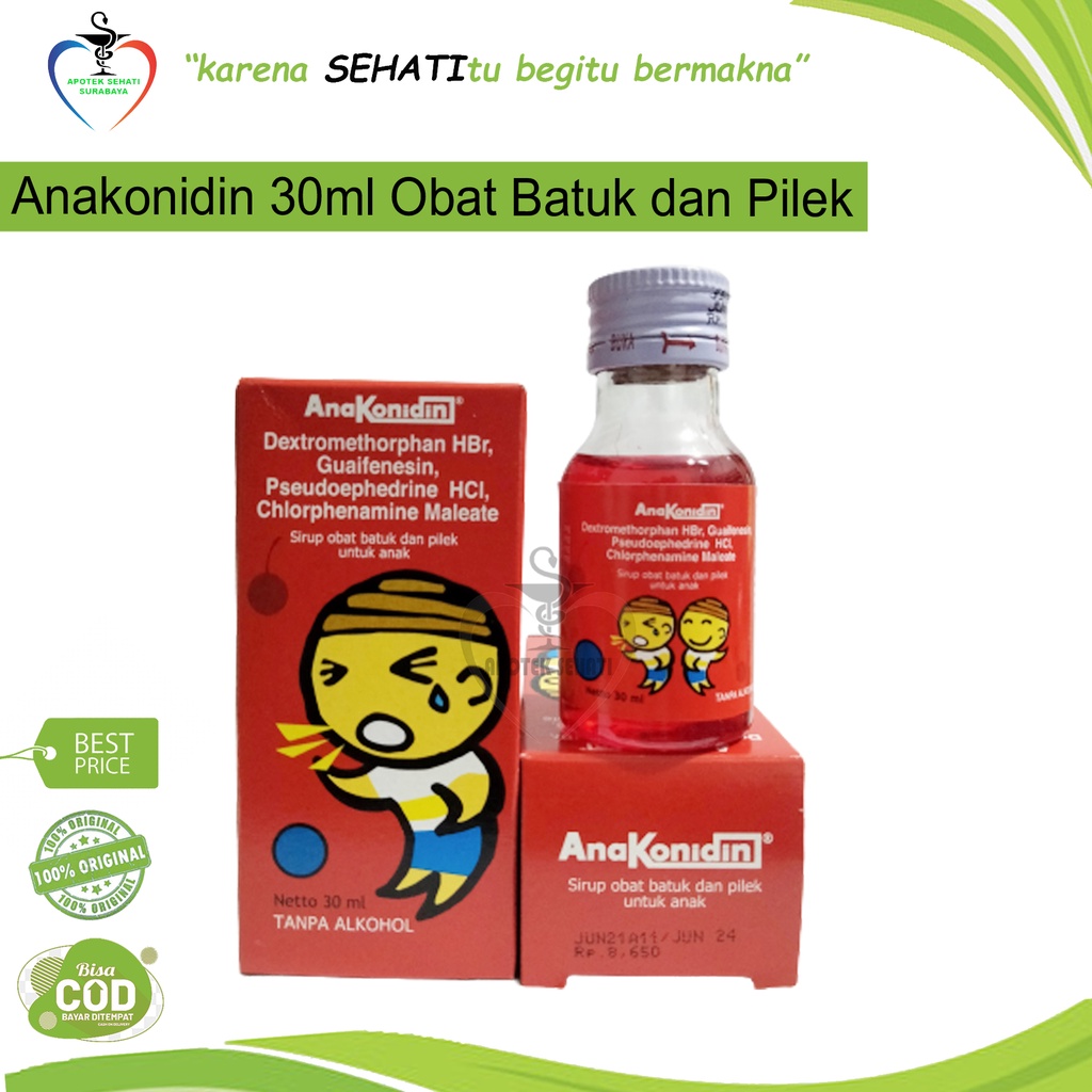 ANAKONIDIN SYR 30ML /OBAT BATUK PILEX