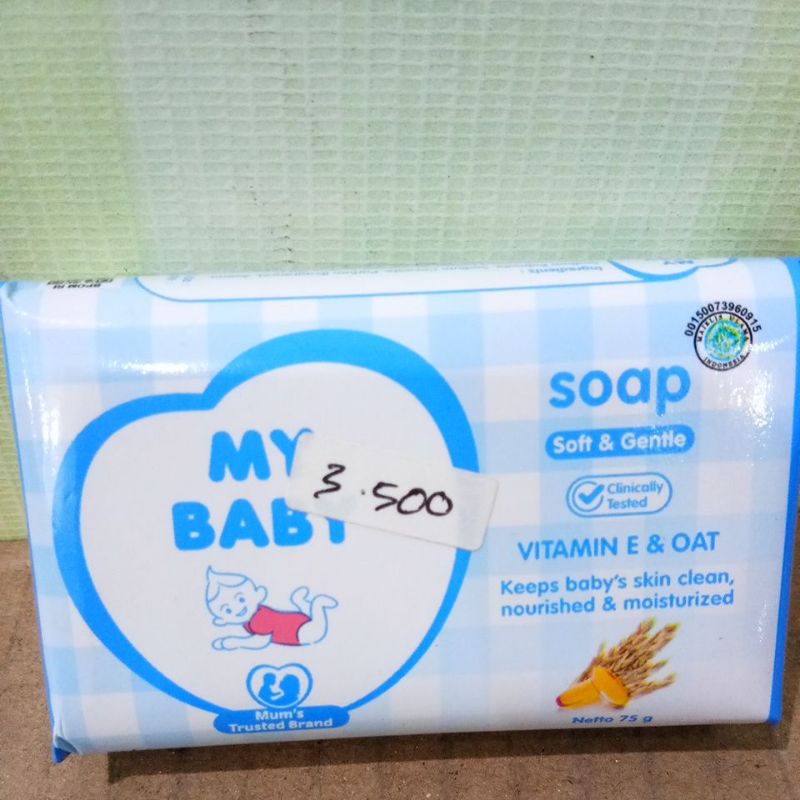 MY BABY SOAP SOFT&amp;GENTLE, SWEET FLORAL, FRESH FRUITY 75GR