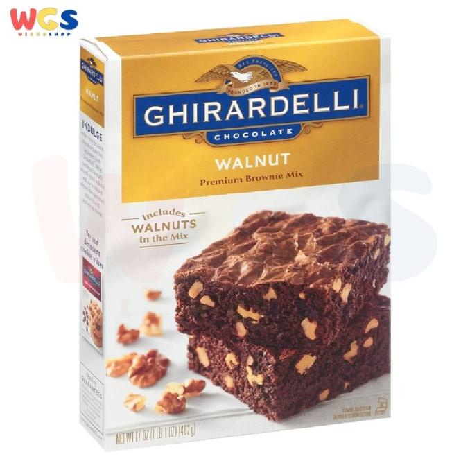 

TERMURAH Ghirardelli Walnut Premium Brownie Mix Box 17oz 482g