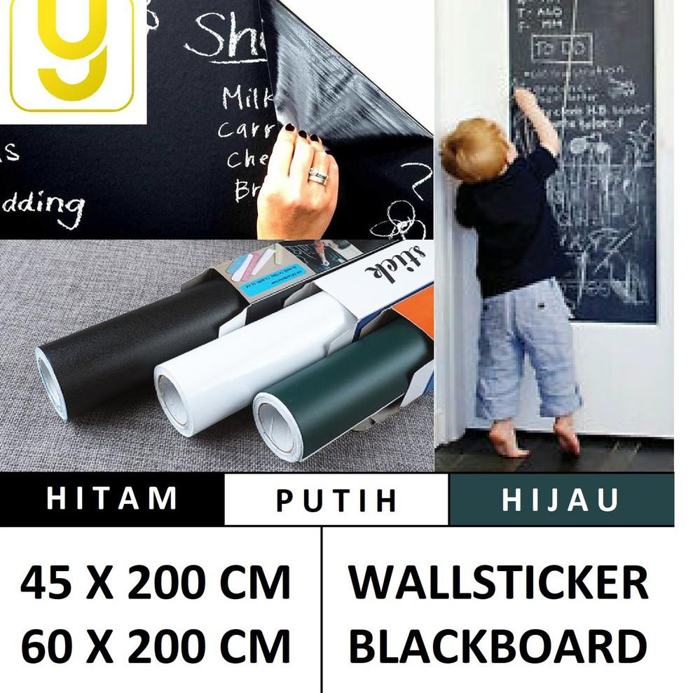 

[PRODUK AFPKD] Stiker Papan Tulis 60x200cm / Wallsticker Blackboard Whiteboard Yelo NKT