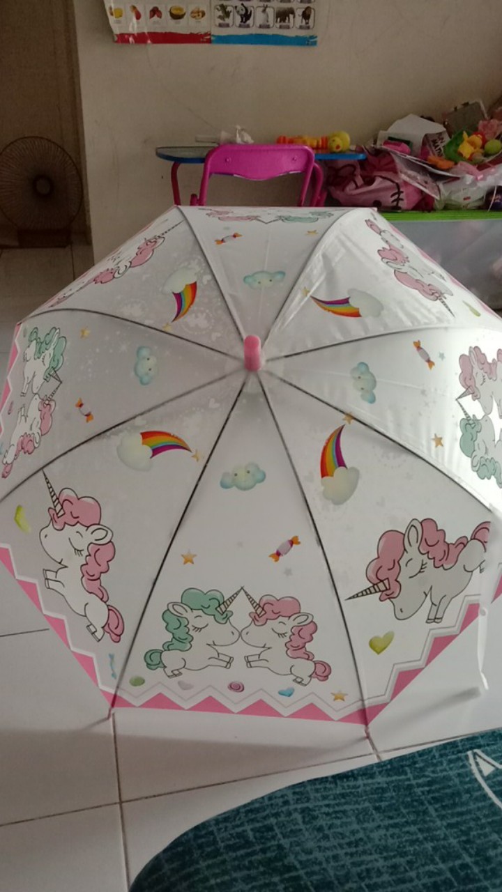 Payung Anak Unicorn/payung Karakter Kuda Pony