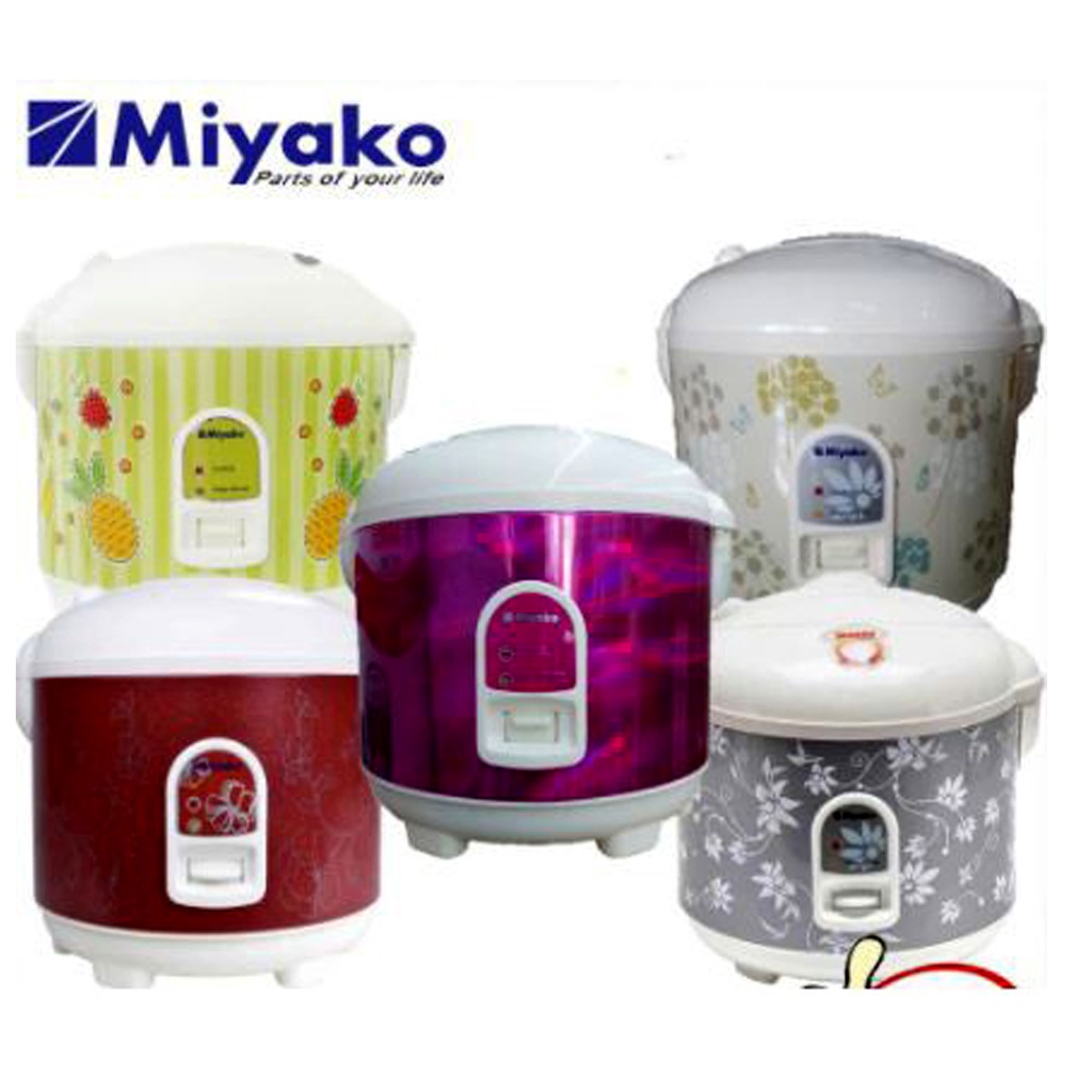 Rice Cooker Magic Com Mini Miyako 0.6 Liter 1.2 Liter 1.8 Liter 2 Liter 3 in 1 Ricecooker Ricecoker Magicom Megicom Mejikom Mini Miyako 0.6 Liter 1.2 Liter 1.8 Liter 2 Liter 3 in 1 MCM 606 609 512 612 528 508 BTK WYG 507 516 509 PSG 607