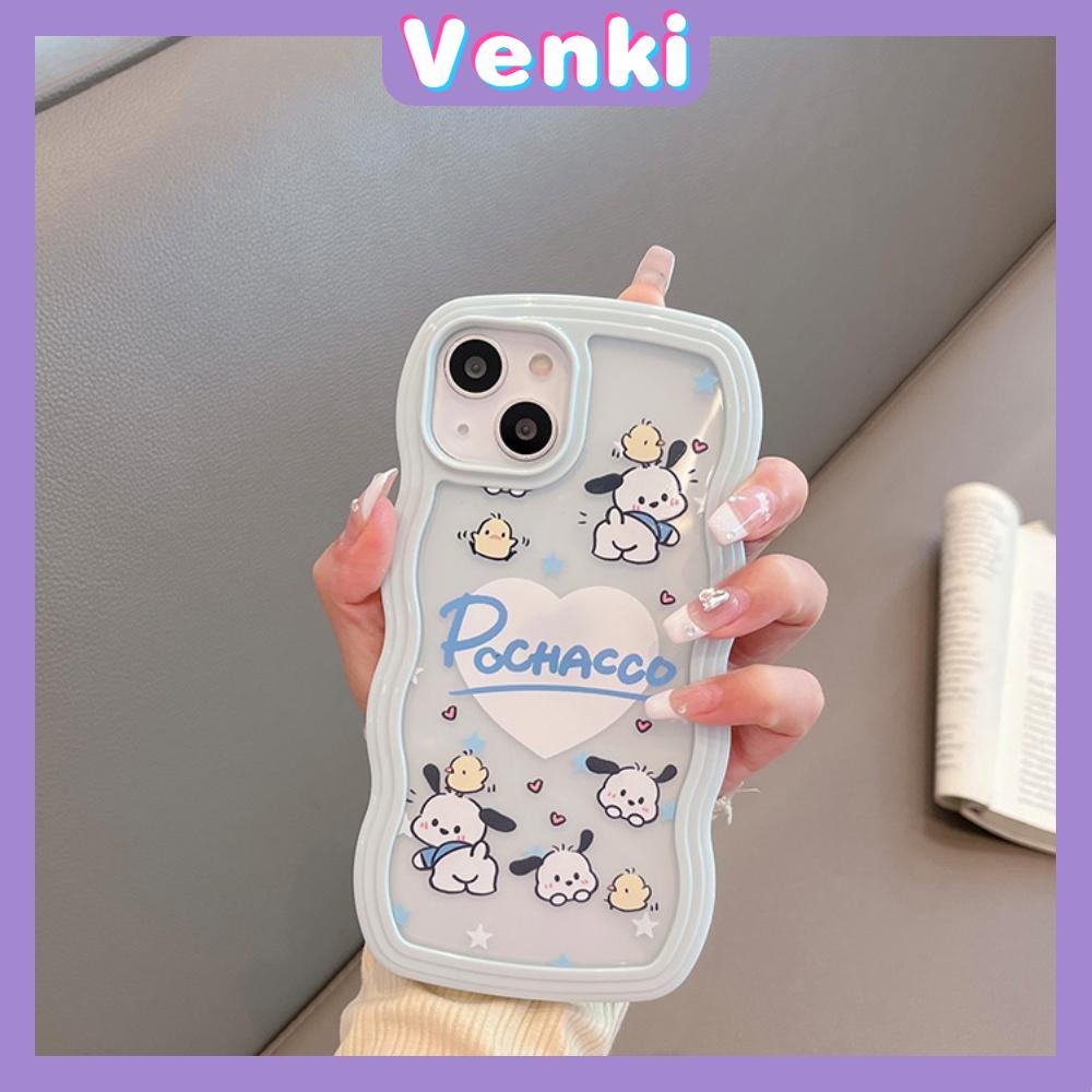 iPhone Case Candy Color Wave 2-in-1 Silicone Soft Case Airbag Shockproof Protection Camera Cute Cartoon Puppy Compatible For iPhone 11 Pro Max 13 Pro Max 12 Pro Max 7Plus xr XS Max