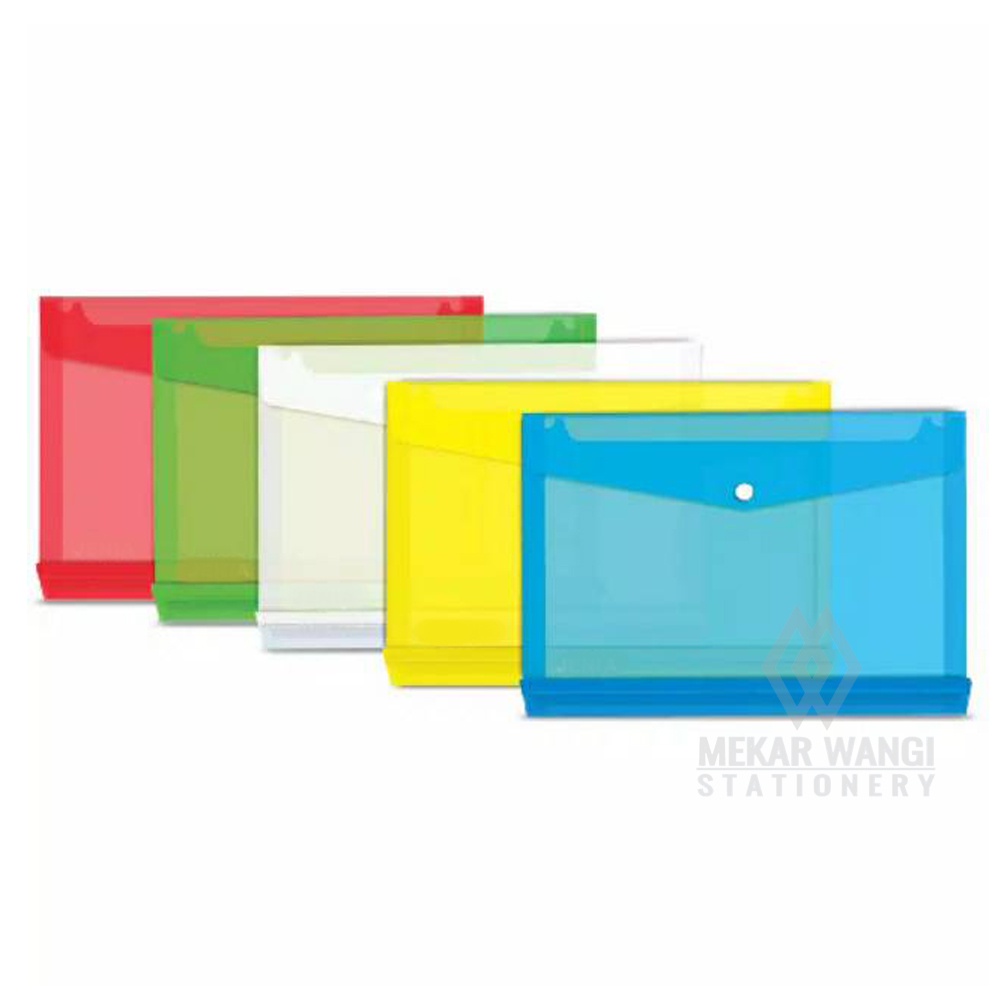 

Map plastik kancing carinex folio/f4 /map kancing punggung