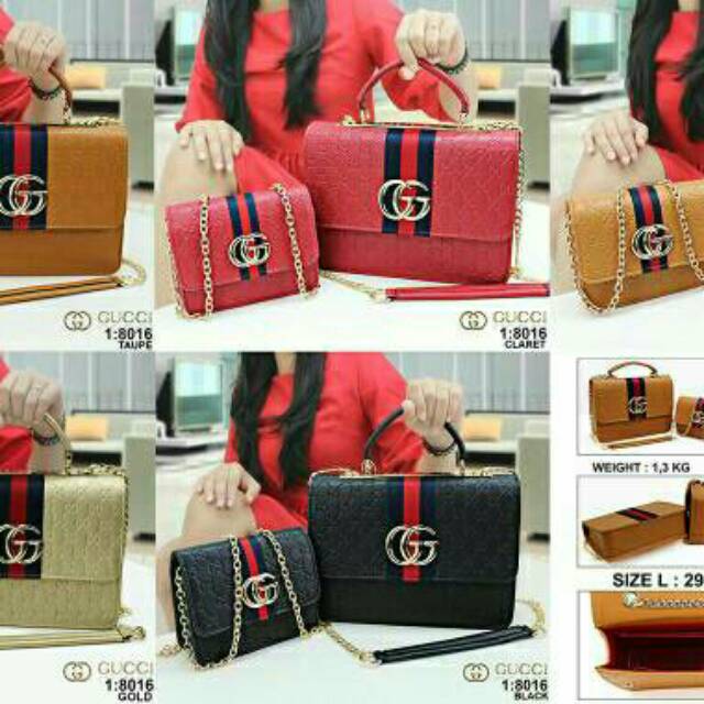 Gucci 8016 semprem bag fashion wanita tas import cewe branded fashion import