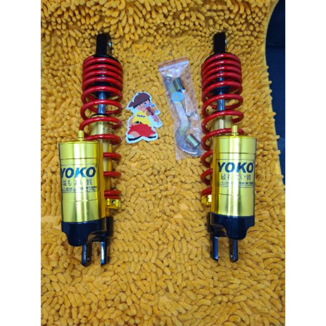 Shockbreaker Yoko 340MM set Nmax Tabung Bawah / shock Yoko copy Ohlins Tabung Bawah