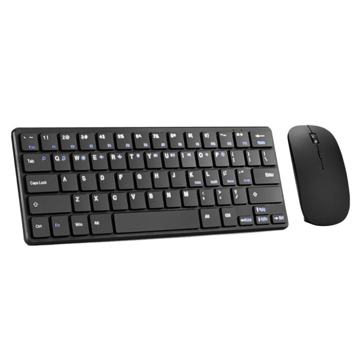 Kimsnot Wireless Keyboard Mouse Combo Set Ergonomic 64 Keys 2.4GHz - JP107 - Black