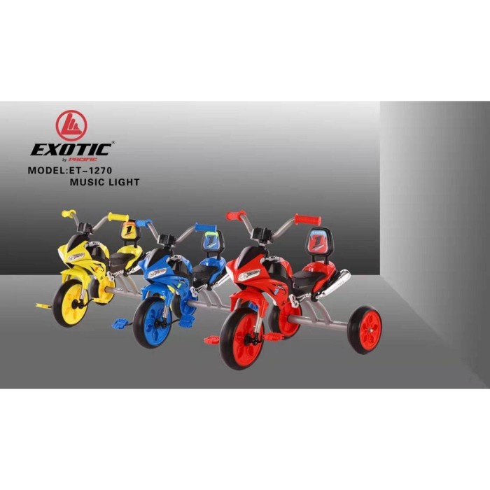 Exotic Sepeda Anak Roda Tiga Tricycle ET-1270 Ducati (Tersedia varian warna)