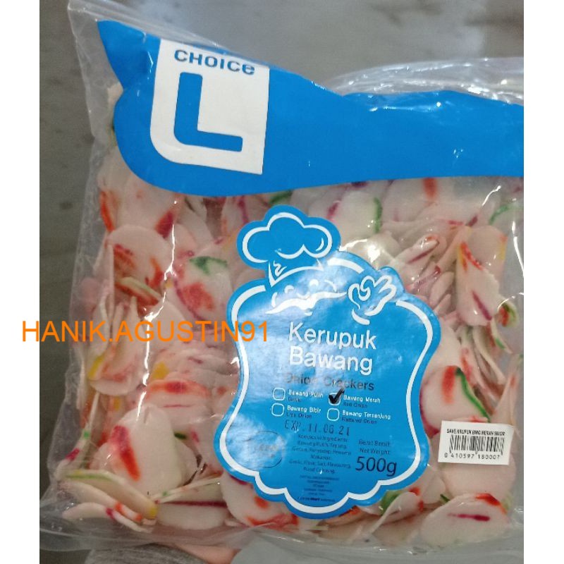 

Choice L Kerupuk Bawang Merah 500gr