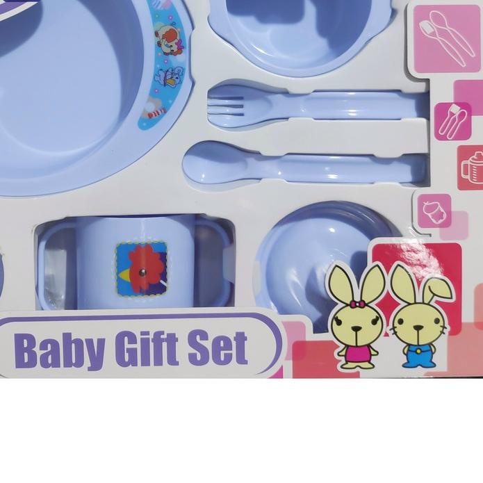 TEMPAT MAKAN BAYI FEEDING SET 7IN1 LUSTY BUNNY ALAT PERALATAN MAKAN BAYI SET LUSTYBUNNY - 1847