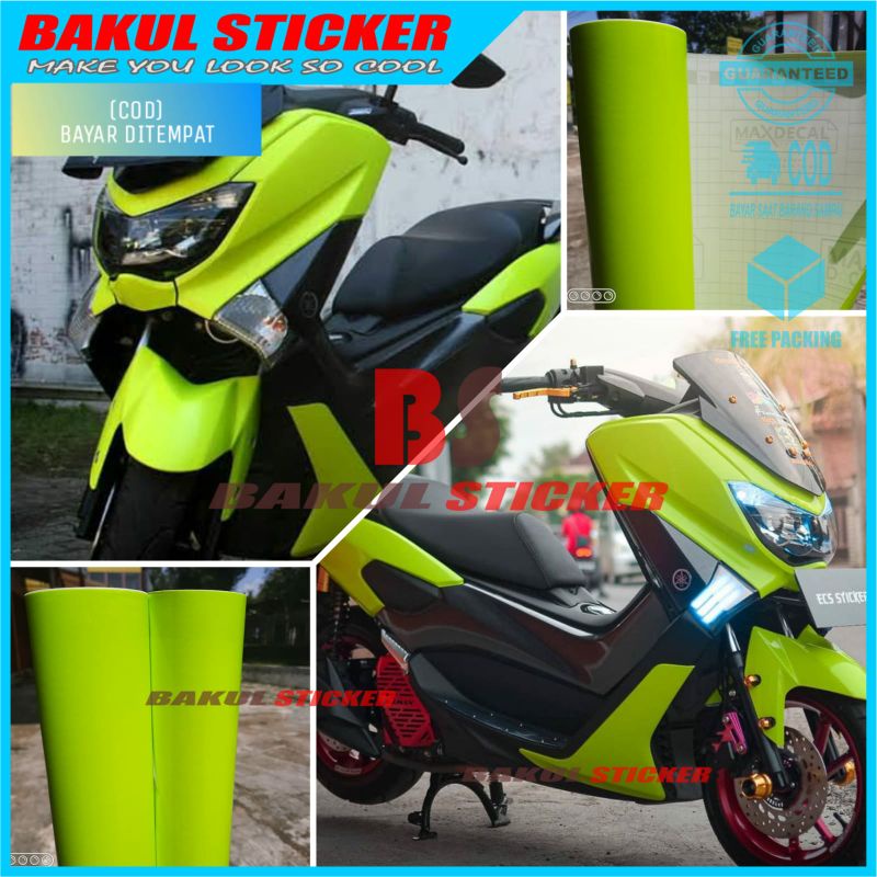Stiker Skotlet Stabilo Skotlet Motor Skotlet Kuning Lemon Sticker Maxdecal Scotlet Motor