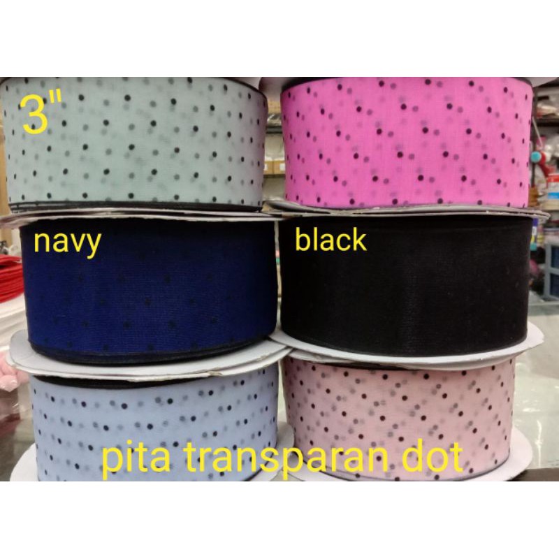 10 YARD - 7 CM | PITA TRANSPRAN POLKDOT IMPORT