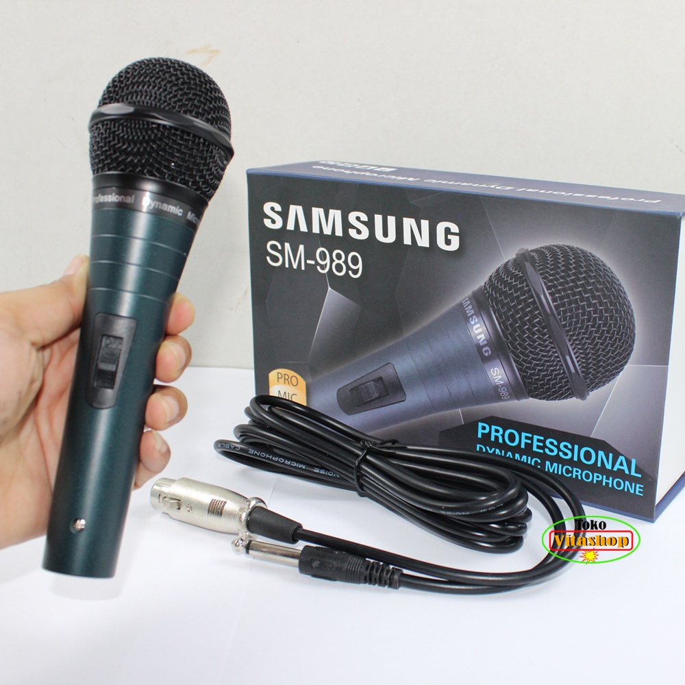 Microphone Kabel Samsung SM-989 Mic Cable / Mik Karaoke Mikrofone Vocal