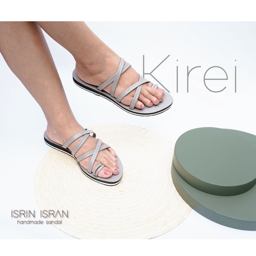 ISRIN ISRAN ORIGINAL KIREINA Sandal Tali Wanita Sendal Slip On Teplek