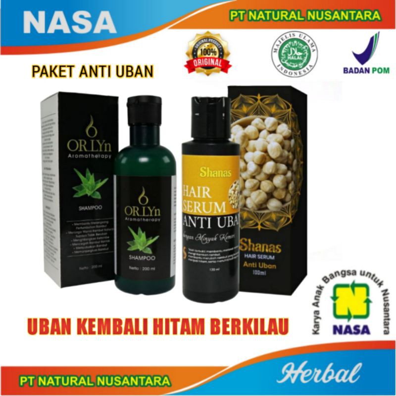 Obat Penghilang Uban Rambut Permanen | Shanas Hair Serum Anti Uban | Orlyn Shampoo Uban | Obat Pengh