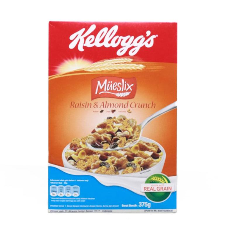 

KELLOGGS Mueslix Raisin and Almond Crunch Cereal 375gr